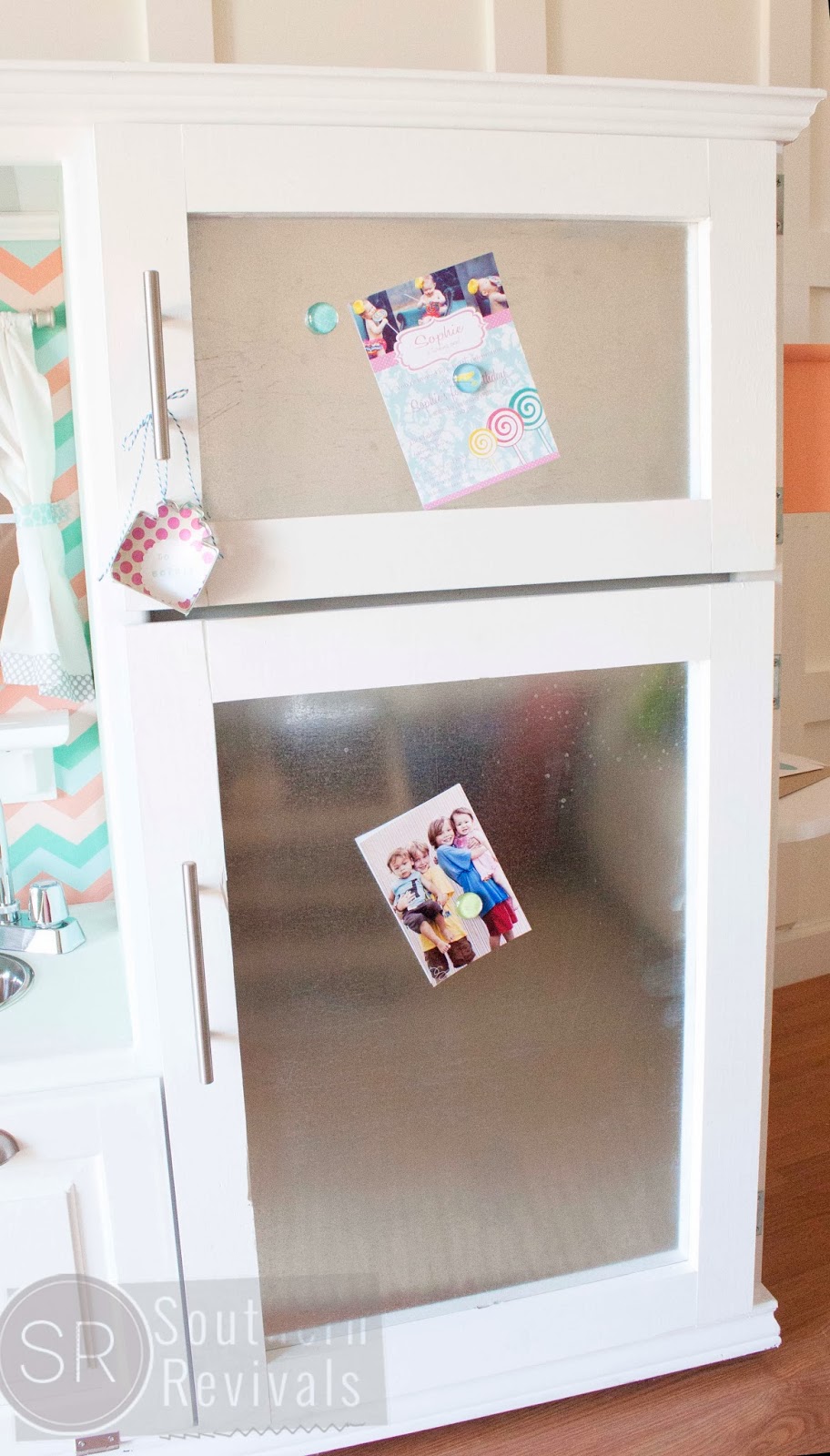 Vintage Entertainment Center turned Play Kitchen - Southern Revivals