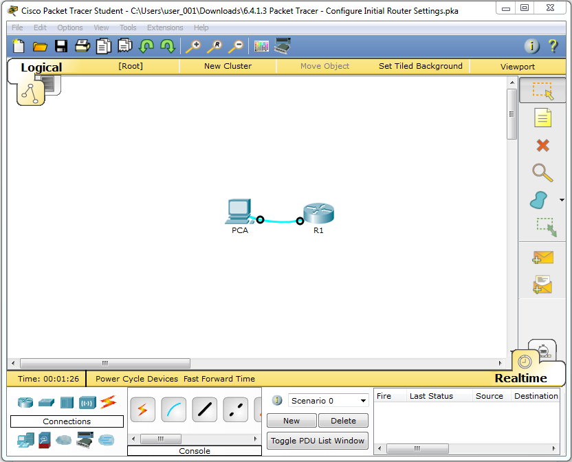 Kommunikationssysteme und Netzwerktechnik Router Konfigurieren