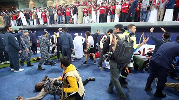 Colapso de pared dejó 40 heridos en el estado de fútbol Kuwait City