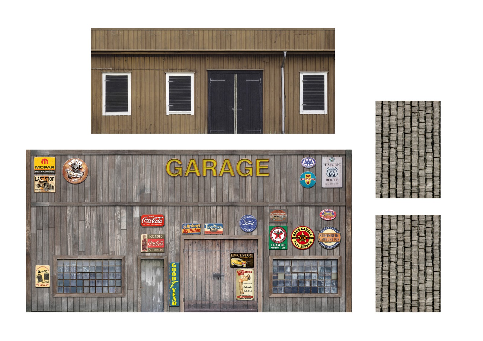 Printable Garage Diorama Template - Customize and Print