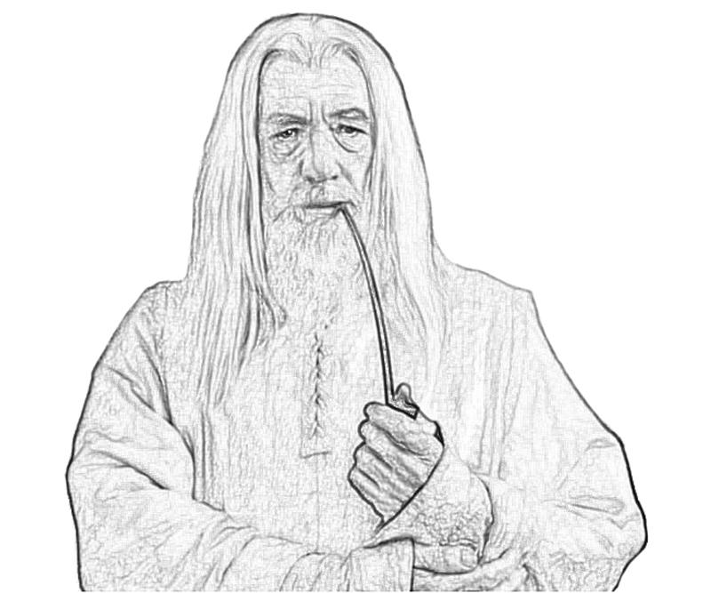 gandalf coloring pages - photo #3