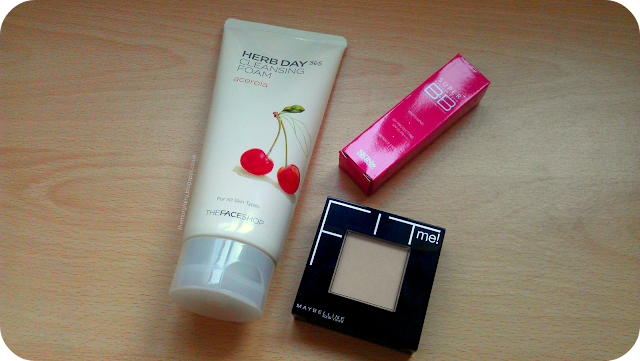 haul ft. Maybelline Fit Me face powder, Skin79 Super+ BB Cream, Herb Day 365 Cleansing Foam
