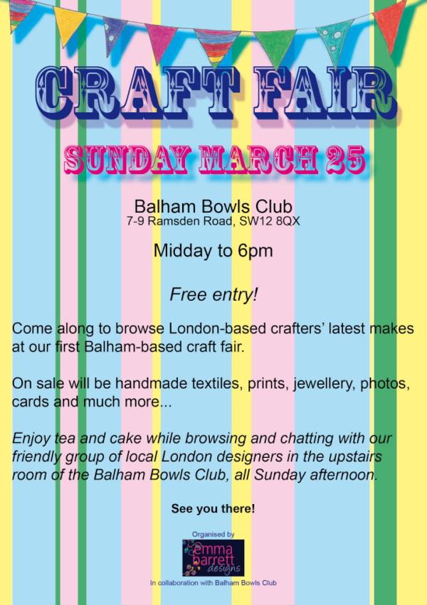 London Popups Local Craft Fair in Balham