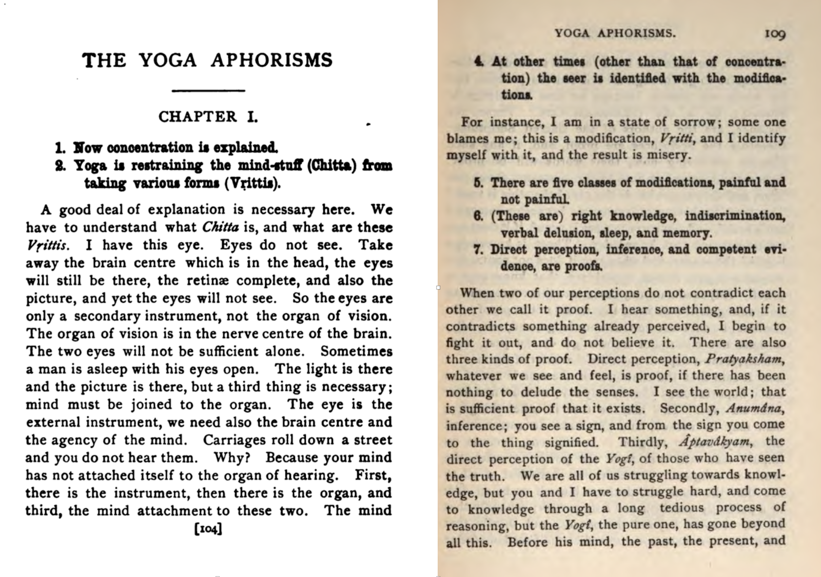 YOGA SUTRAS Commentary by a Modern Mystic. योगसूत्रचूर्णि On Yoga