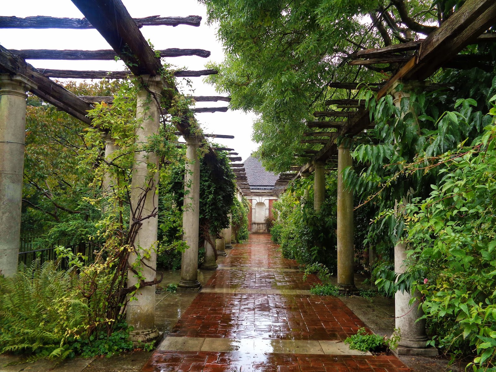 Photo Diary: Hampstead Heath Hill Gardens and Pergola in the Rain