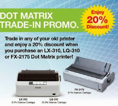 Epson Dot Matrix Trade-In Promo