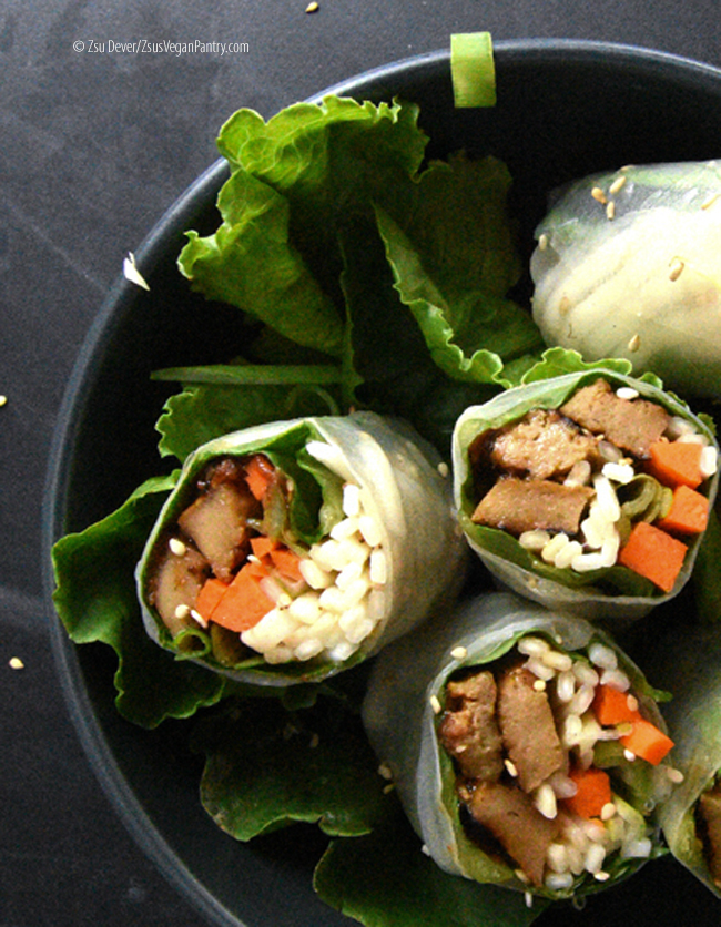 Zsu's Vegan Pantry bulgogi spring rolls