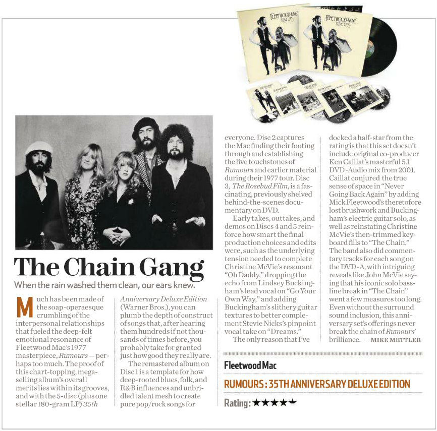 Fleetwood News: The Chain Gang... When the washed them clean, our ears knew