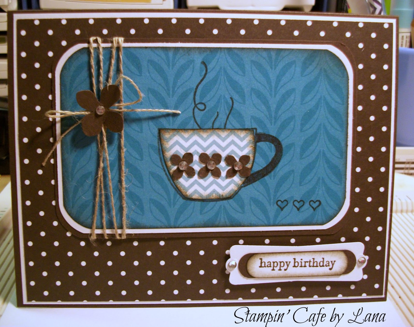 Stampin' Cafe by Lana Coffee Cup Card