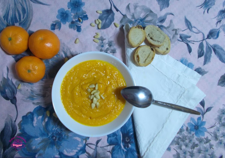 Crema de zanahoria y mandarina al curry