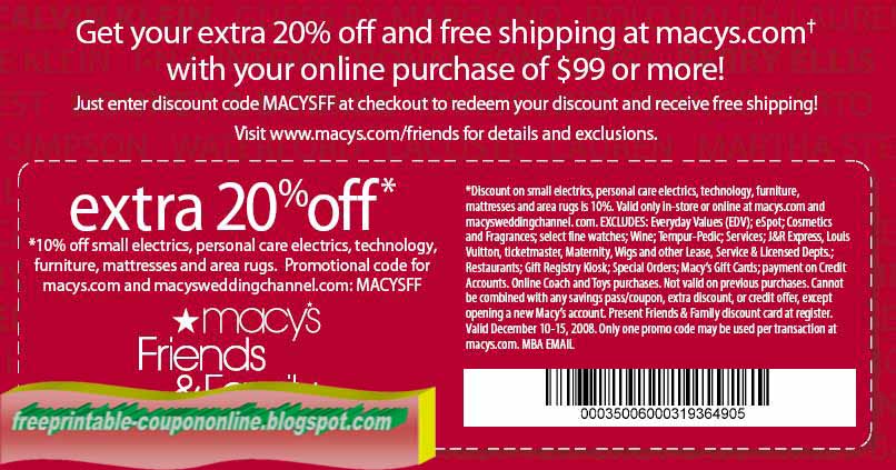 Printable Coupons 2019: Macy&#39;s Coupons