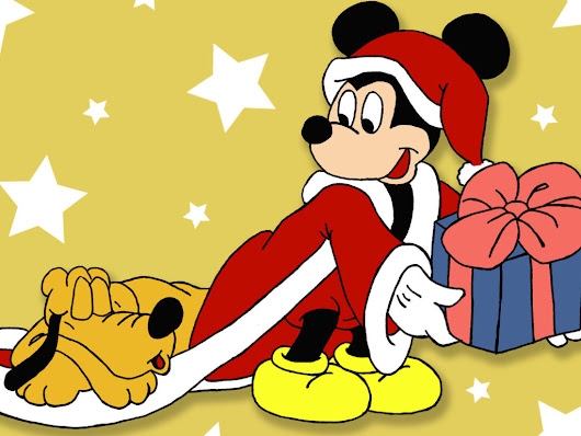 besplatne Božićne pozadine za desktop 1024x768 free download čestitke blagdani Merry Christmas Mickey Mouse Pluto