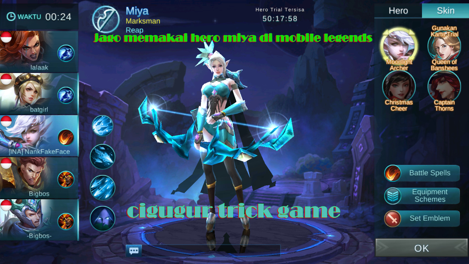 Cara Memakai Hero Miya Agar Jago Di Mobile Legends Cigugur TRick Cara Memakai Hero Miya Agar Jago Di Mobile Legends Cigugur TRick