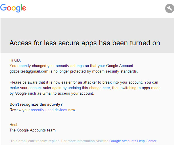Zosi alarm notification gmail