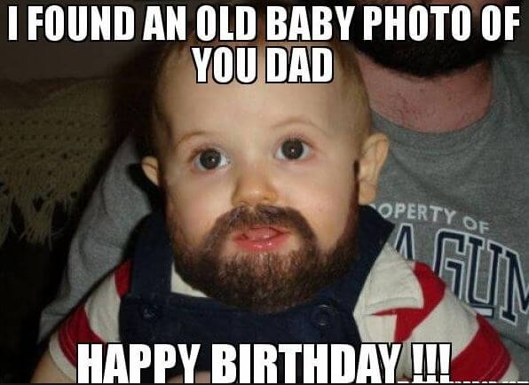 Happy Birthday Meme for dad