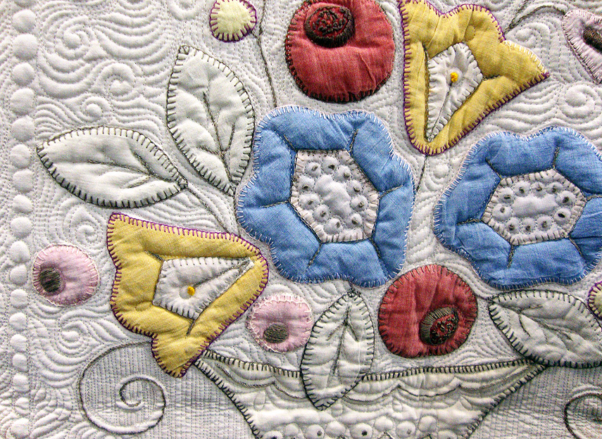 Beadlust Does Machine Quilting Enhance Quilts that are otherwise Hand