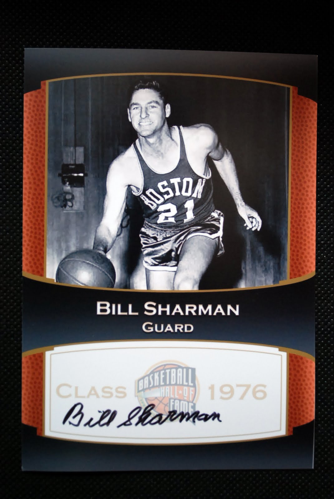 Mark's TTM Autograph Collection Bill Sharman