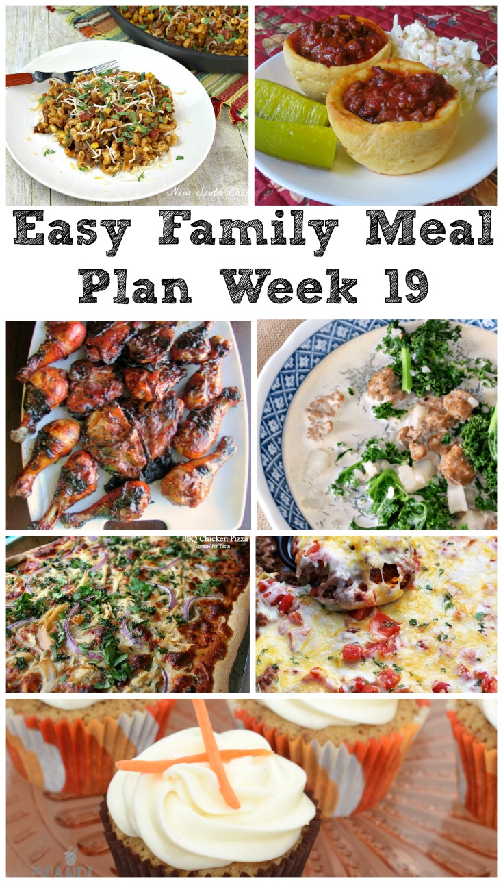 Cooking With Carlee: Easy Family Meal Plan Week 19