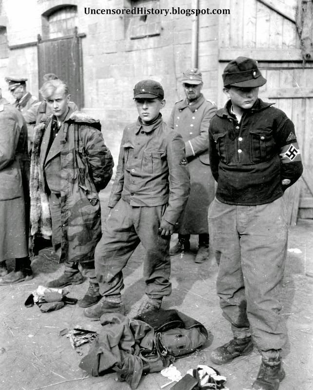 young boys battle april 1945