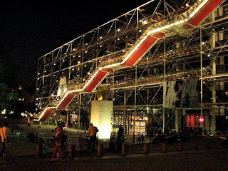 centre pompidou nuit night