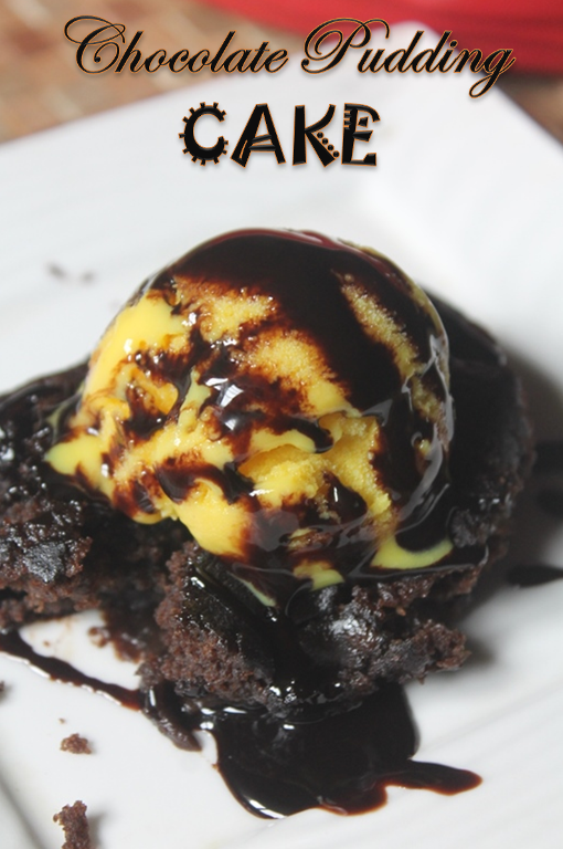 Gooey Chocolate Pudding Cake Recipe Eggless Version Yummy Tummy