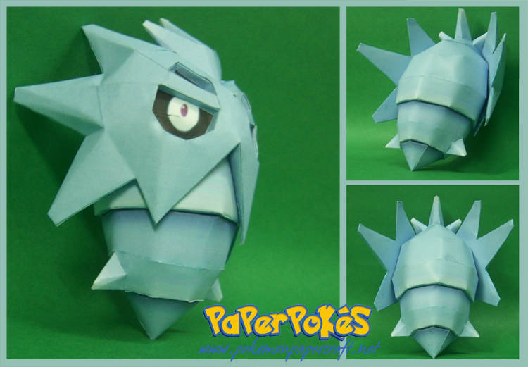 Pokemon Pupitar Paper Model v2