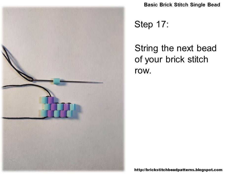Brick Stitch Bead Patterns Journal Basic Brick Stitch Single Bead