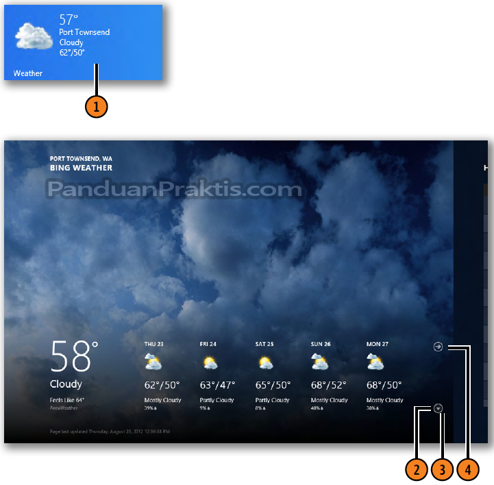 Cara Membuka Dan Menjelajahi App Weather Di Windows 8