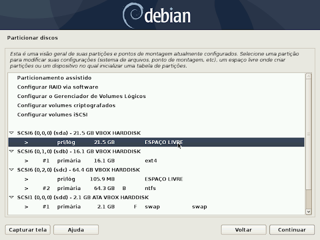 Debian Buster - Instalação limpa - Dicas Linux e Windows