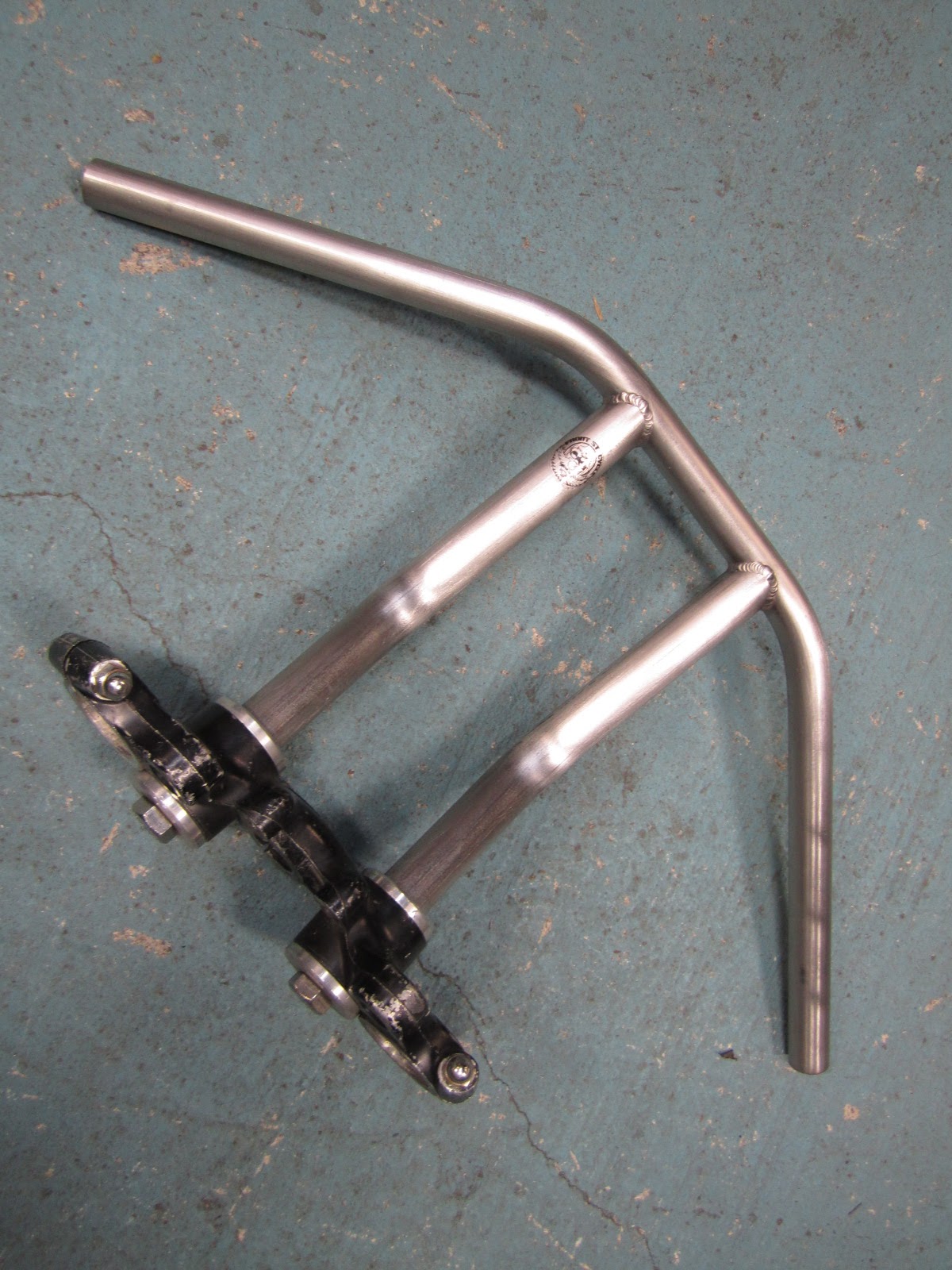 FRONT ST CYCLE FS XS650 Forward bend Chopper T bars. STAINLESS!