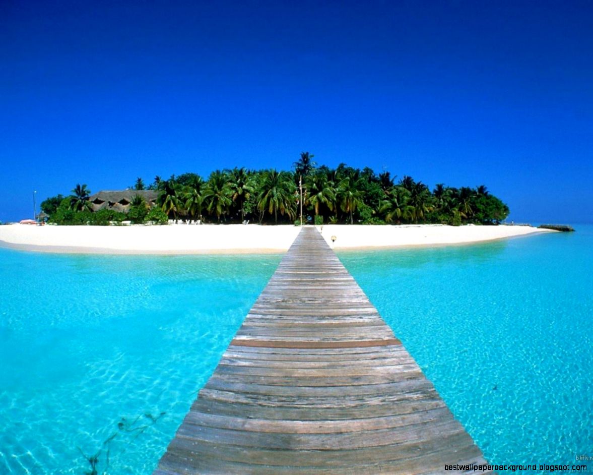 Beach and Beautiful Island Desktop wallpaper background 1280x1024