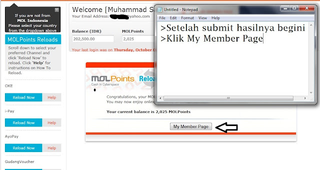 Click reload