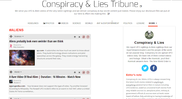 Conspiracy & Lies brand new funky good newspaper on UFOs & Aliens