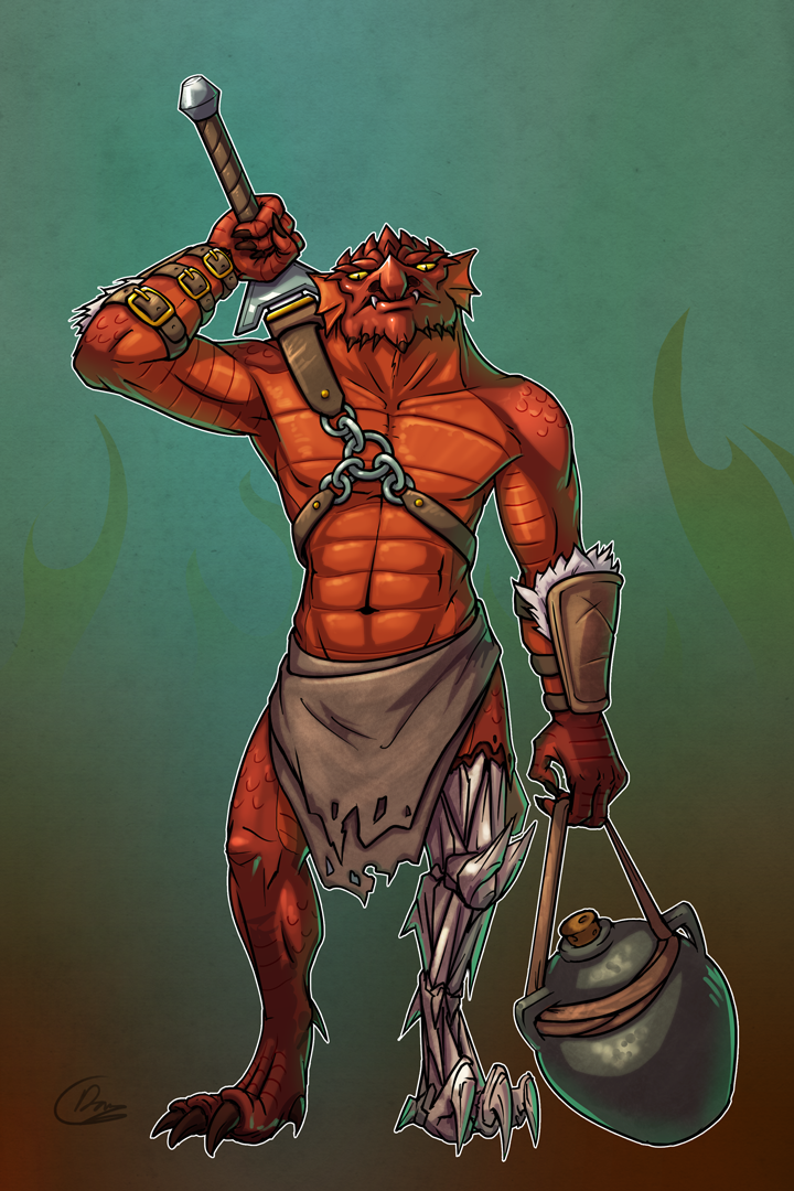 Gallery of Red Dragonborn Dnd Barbarian.