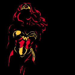 wonder woman negative space superman dc silhouette characters vital signs favorites wonderwoman comics print collect bold fan mind round another