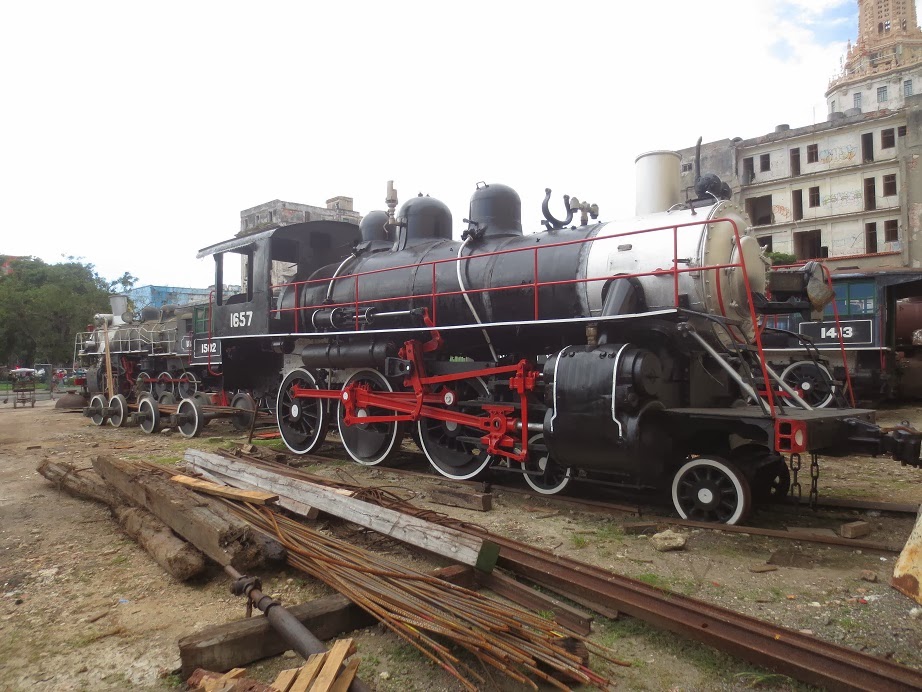 Cuban Cigars, Culture & Lifestyle Train Junkyard (Havana) Jan.2014