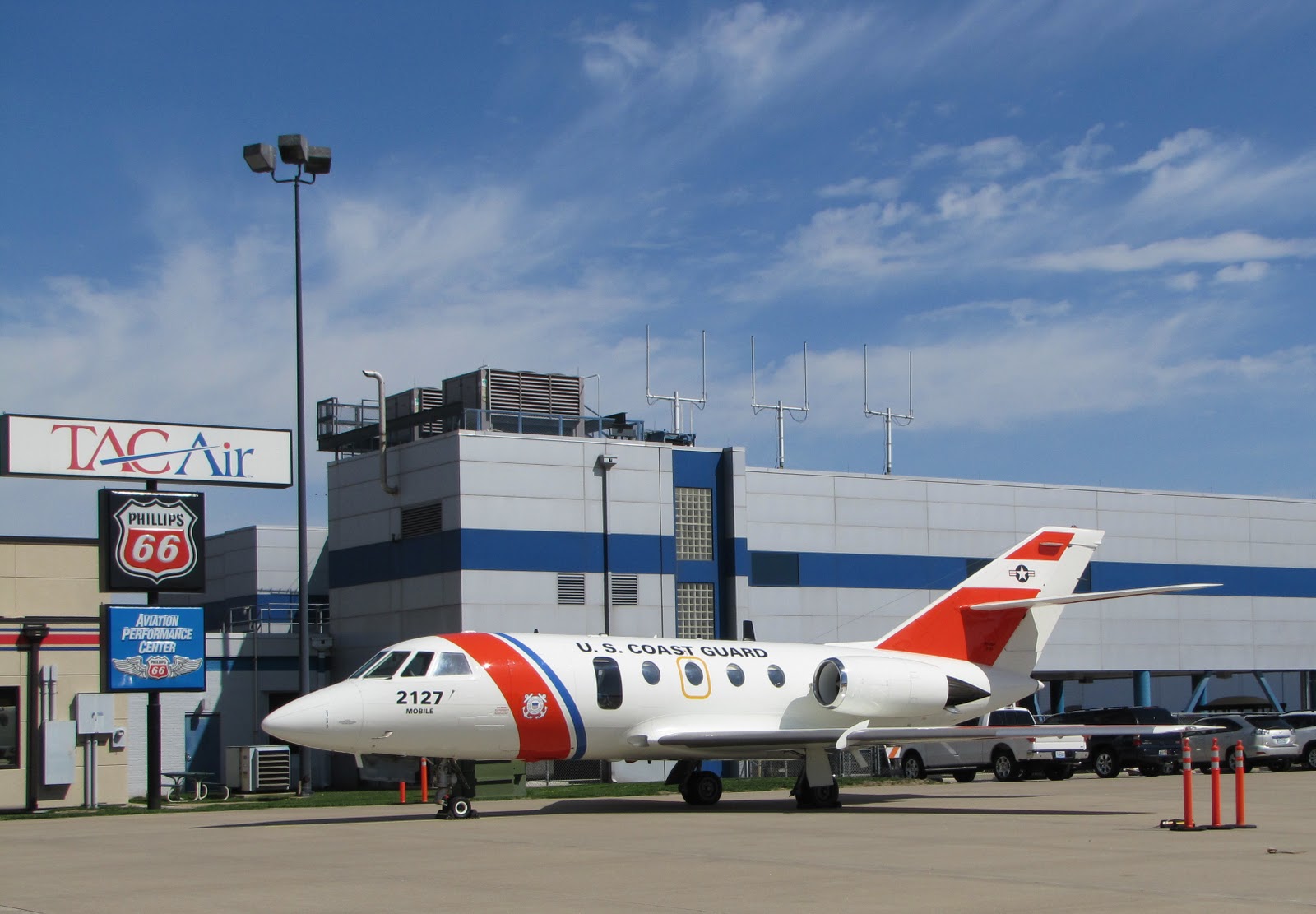 The Aero Experience TAC Air St. Louis Hosts U.S. Coast Guard HU25A