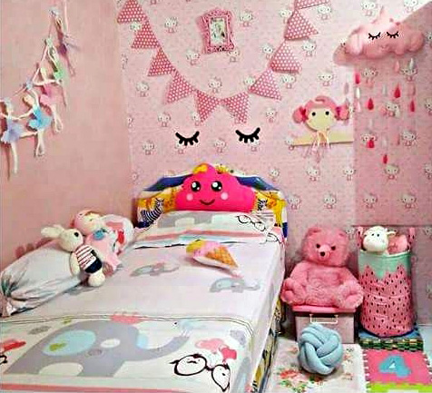 Desain Kamar Tidur Anak Perempuan Minimalis Lucu