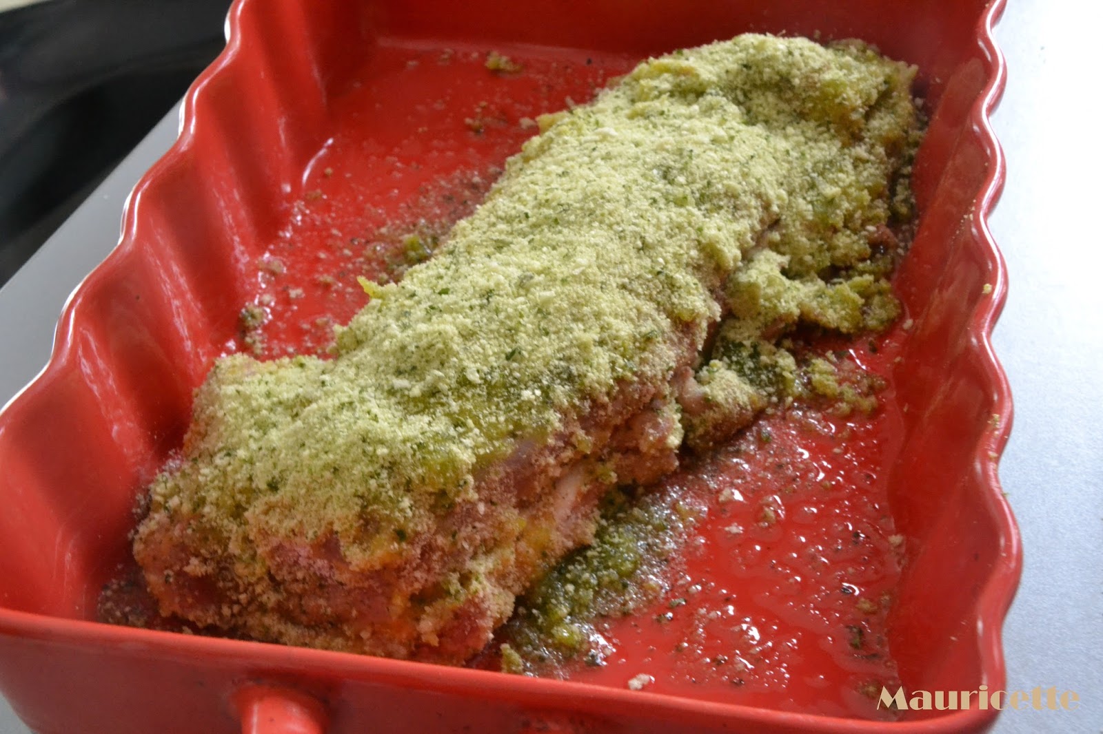 Filet mignon en croûte de persil & parmesan