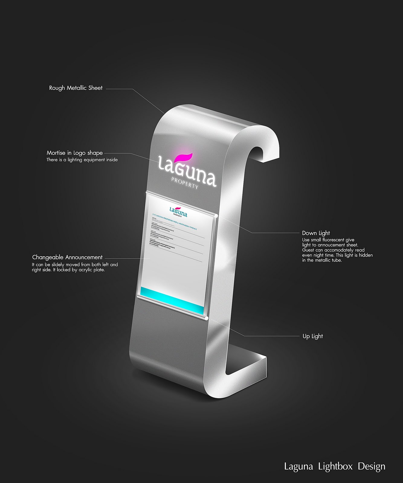 Light Box Design : Laguna | Neutralart Graphic Design
