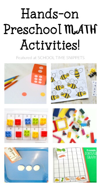 25+ Hands-On Preschool Math Activities | School Time Snippets