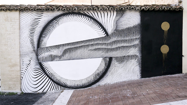 street art mural by 2501 in spoleto, italy - Details