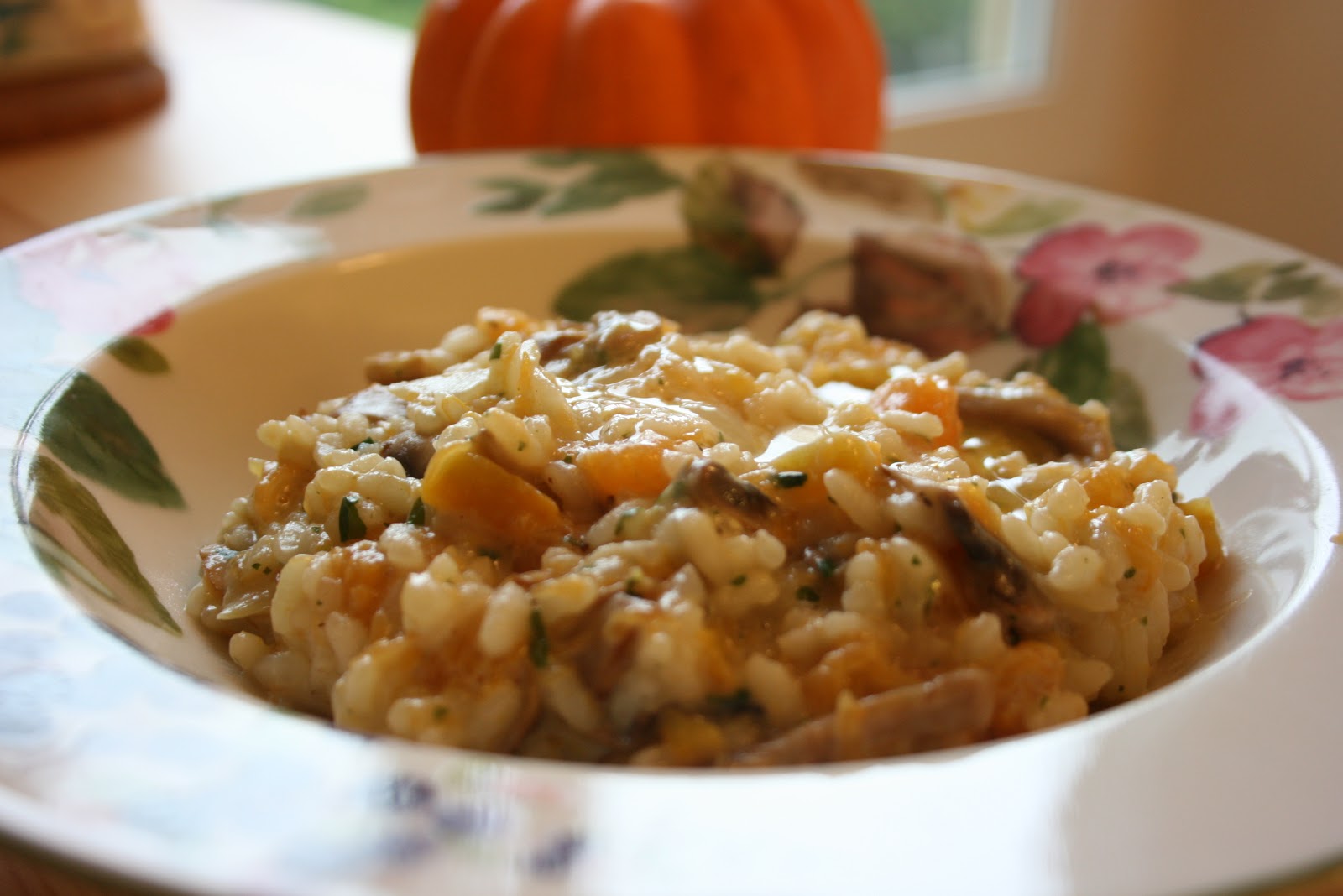 Go Foodilicious! Go Healthy! Pumpkin Mushroom Risotto