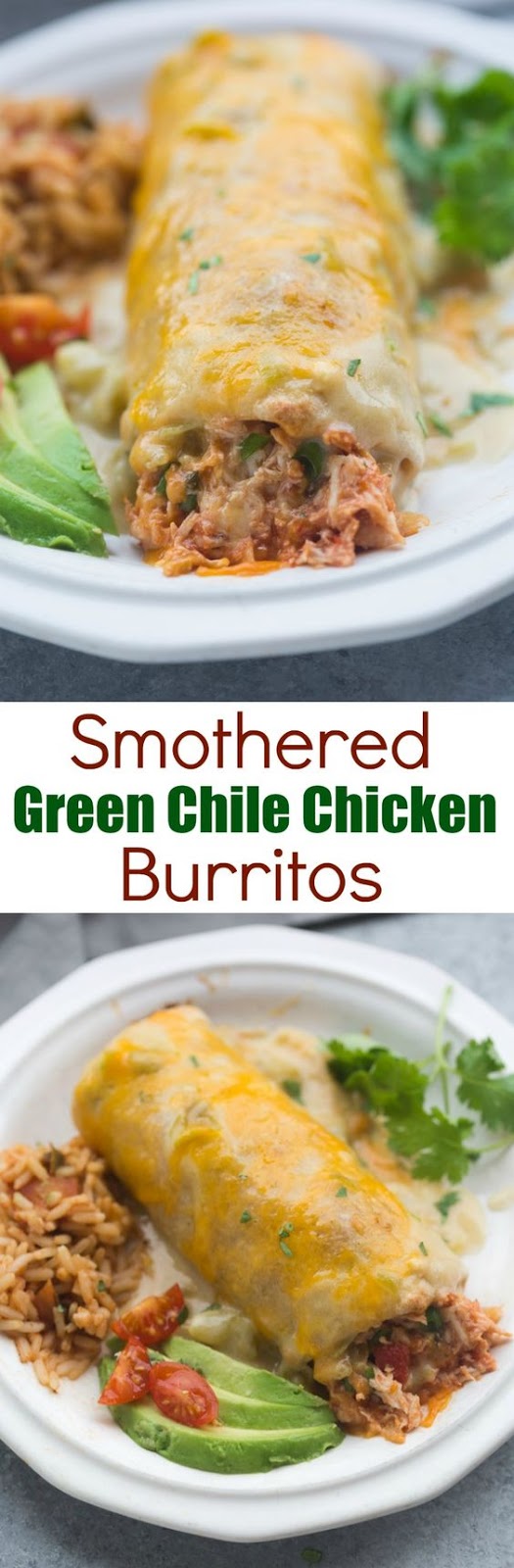 These Smothered Green Chile Chicken Burritos Recipe CUCINA DE YUNG