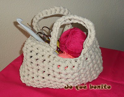 Cestos tejidos con trapillo