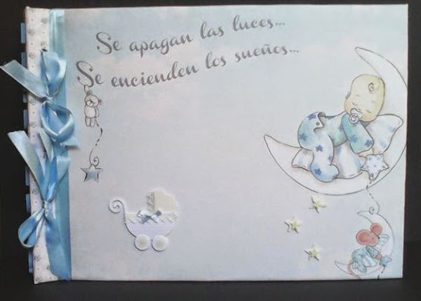 Album de fotos para bebe en Cartonaje