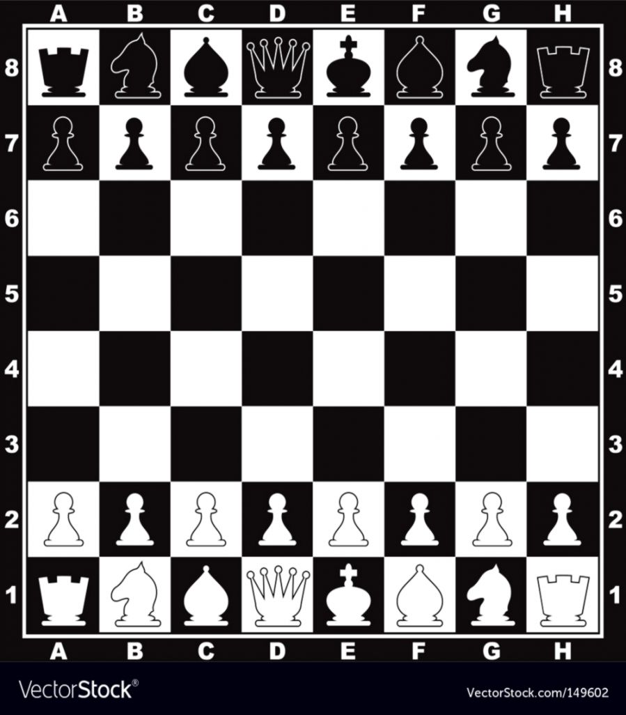 Chess board Royalty Free Vector Image VectorStock Chess board Royalty Free Vector Image VectorStock