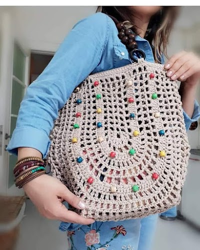 Bolsa Punto calado en crochet # 3, paso a paso