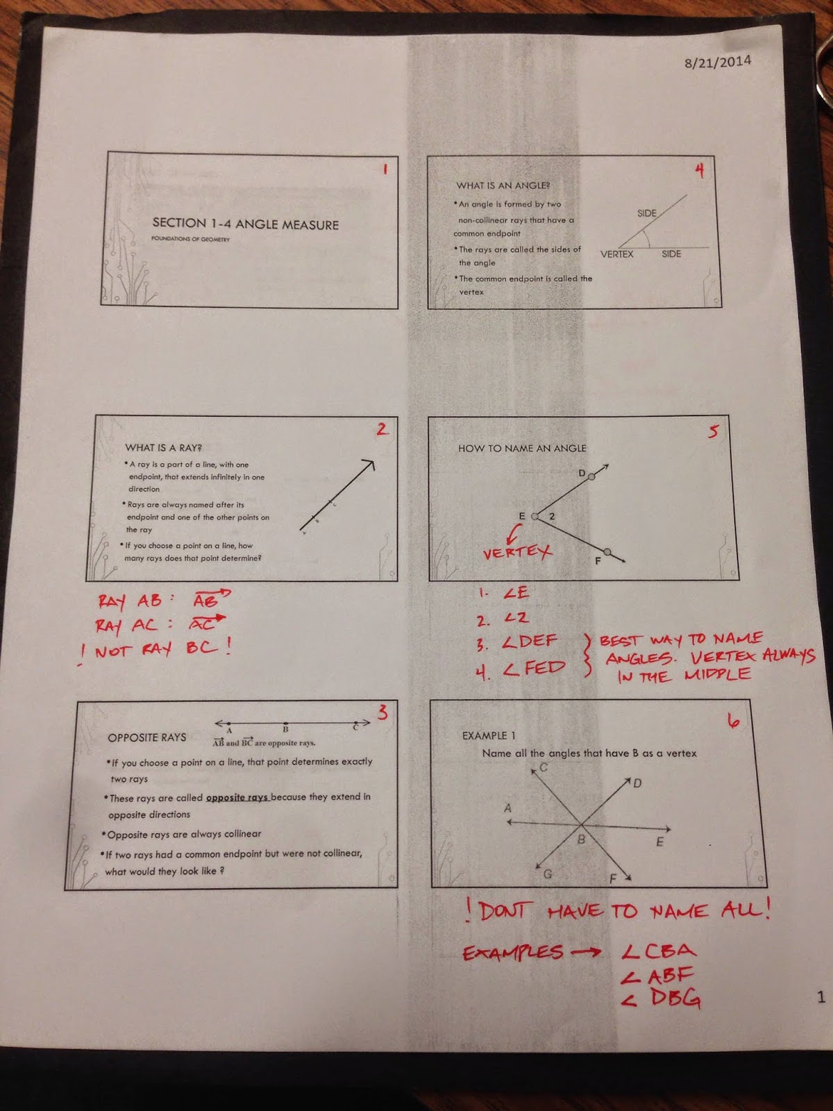 Practice 1 4 Angle Measure