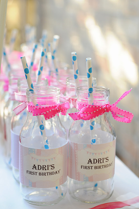 Kara s Party Ideas Ribbons and Bows 1st Birthday Baby Party  - 13